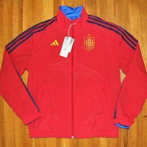 Adidas Spain National Team Soccer Anthem Jacket Womens M World Cup